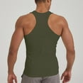 thumbnail image 3 of fatyb Mens Ribbed Tank Tops Racerback Stretch Knit Shirts Sleeveless Workout Gym Muscle T-Shirt for Men, 3 of 4