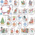 thumbnail image 3 of Imanes de dibujo de diamantes navideños Kits de arte de diamantes con imanes para el refrigerador de Navidad Kits de diamantes de muñeco de nieve con árbol de Navidad para adultos y niños, 3 of 5