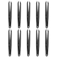 thumbnail image 1 of Unique Bargains Pinces Autocollantes pour Artisanat Pointe Droite avec Ressort, Noir, 10 Pcs, 1 of 4