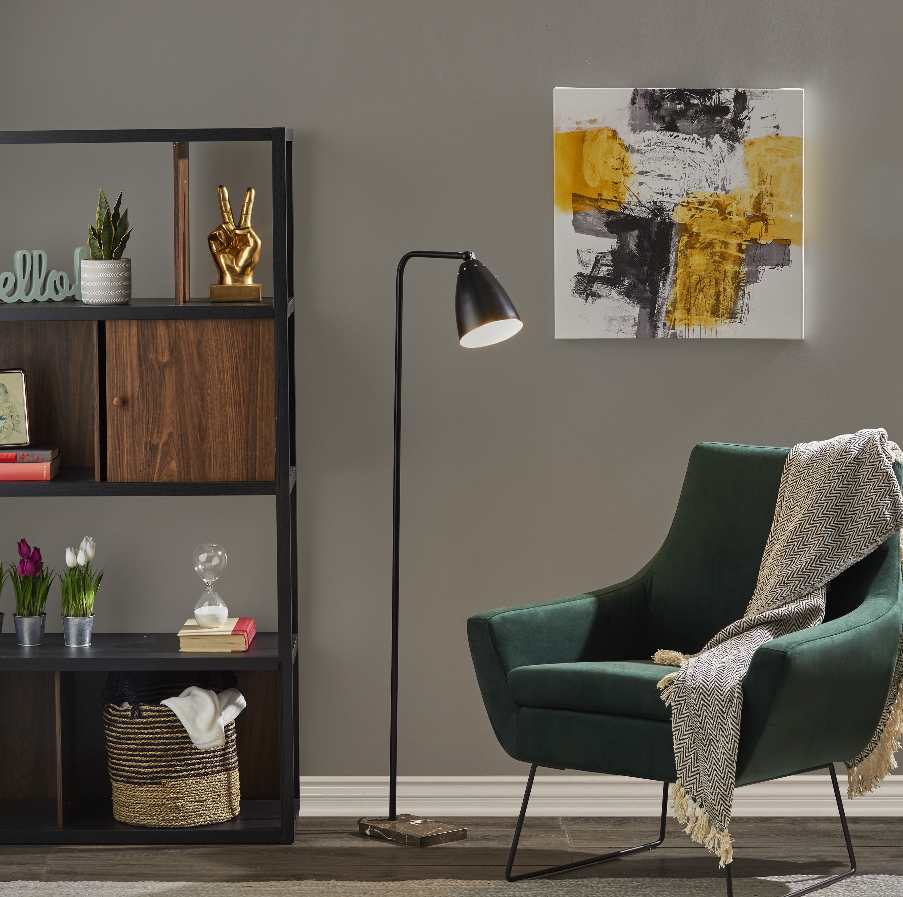 Vincent Floor Lamp in Matte Black Finish