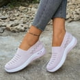 thumbnail image 2 of Womens Orthopedic Shoes Arch Support Breathable Non-Slip Walking Sneakers Summer Comfort Lightweight Soft Sole Slip-On Athletic Shoes, 39, 2 of 7