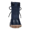 thumbnail image 2 of BARETRAPS Womens Navy Breathable Insulated Lace-Up Water Resistant Lined Fabulous Round Toe Block Heel Zip-Up Duck Boots 6 M, 2 of 4