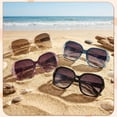 thumbnail image 7 of Bocaoying 4 Pairs Women Polarized Sunglasses, Oversized UV 400 Protection Sun Glasses with 4 Colors, Fashion Ladies Sunglasses Trendy with Shiny Rhinestone, Large Sunglasses for Driving Cycling Golf, 7 of 7