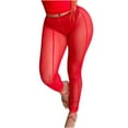 thumbnail image 2 of SMihono Pantalon en Lin Femme Mode Grande Taille Décontracté Ample Aguichant Mode Décontractée Maille Transparente Uni Pantalon Femme Pantalon Jambe Grand Femme, jusqu'à 65 % de Rabais!, 2 of 5