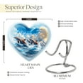 thumbnail image 2 of SUBSH Dolphin Urn - Keepsake Heart Urn - Ashes Urn - Adult Urns for Human Ashes Women - Funeral Urn Ashes - Cremation Urn Human Ashes (Size - 3 inch Pack of 4), 2 of 2