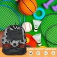 thumbnail image 4 of Soccer Bags For Treats Footbal Basketball Mesh Bag For Coaches Large Capacity, 4 of 6