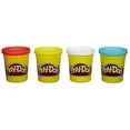 thumbnail image 2 of Hasbro Play-Doh 4-Pack de Colores 16 Onzas Total Rojo Amarillo Blanco Azul, 2 of 2