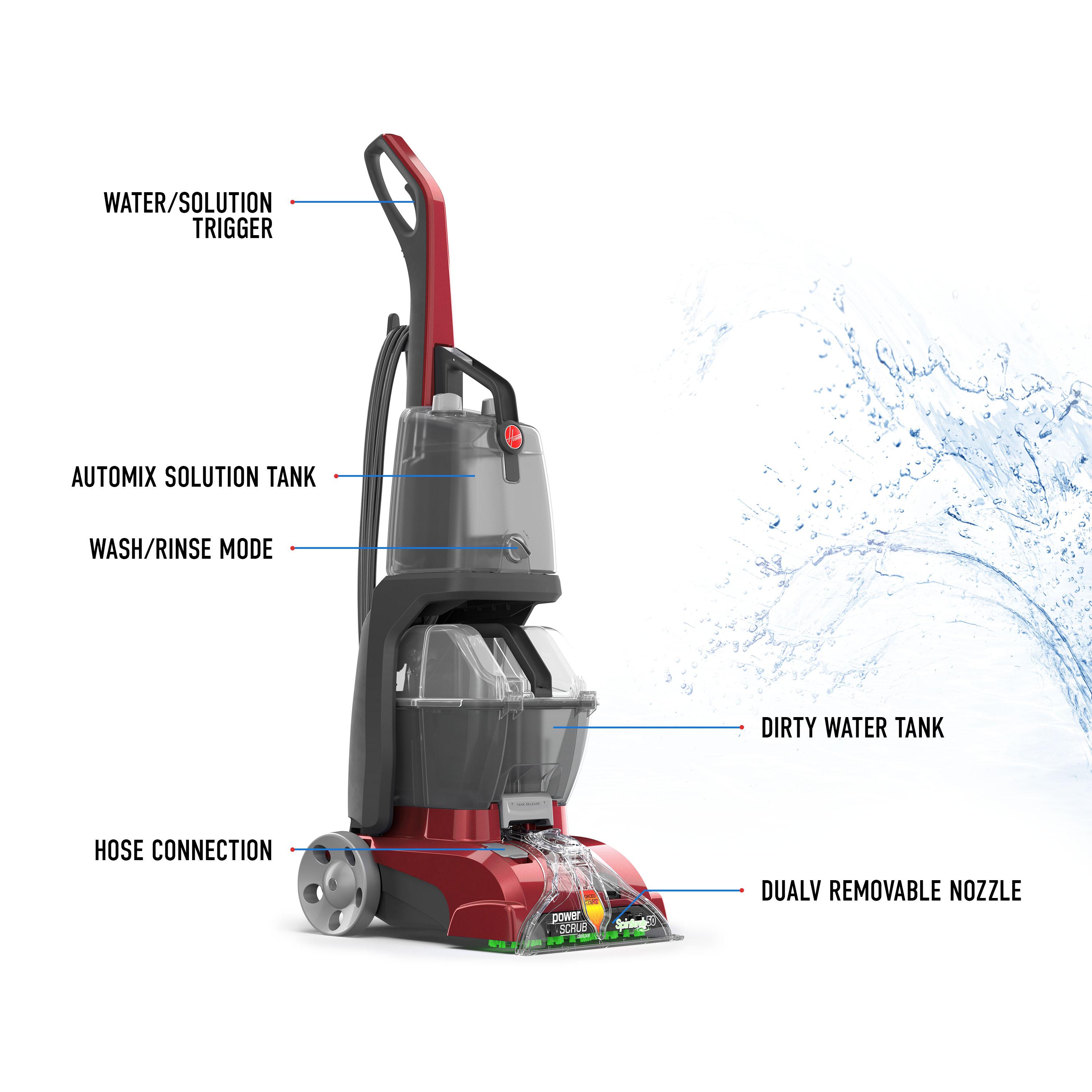 Hoover Power Scrub Multi Floor Upright Cleaner and Deluxe Carpet Washer
