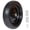 1pcs Black, variant on Leumius Set of 2 13" Solid Rubber Tires 4.00-6 Flat Free Wheels with 5/8" Bearings 2.2" Offset Hub Replacement for Hand Truck Wheelbarrow Garden Wagon Dolly Trailer Utility Cart