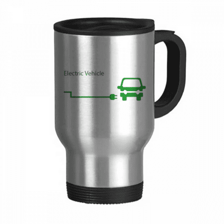

Charging Plug Energy Vehicles Protect Environment Travel Mug Flip Lid Stainless Steel Cup Car Tumbler Thermos