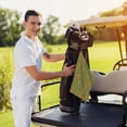 thumbnail image 6 of Easygdp Squirrel And Nuts Golf Towel 24x16in for Men and Women with Carabiner Clip for Easy Attachment, 6 of 8