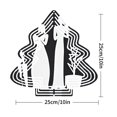 thumbnail image 6 of Elegant Metal Hanging Christmas Tree Wind Decorations - Stylish Garden Spinners with Flowing Patterns for Yard and Garden Decor, 6 of 6