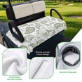 thumbnail image 5 of Golf Cart Seat Covers for 2 Seater,Boho Sage Green Floral Microfiber Cart Seat Towel Blanket,Vintage Farmhouse Paisley Plant Absorbent Breathable NonSlip Bench Seats Protector for Golf Course 51"x31", 5 of 9