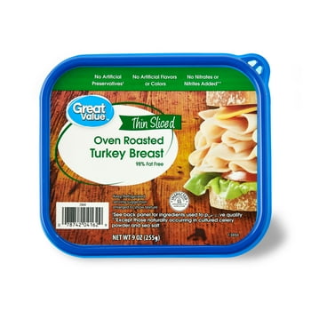 Great Value Oven Roasted Turkey  Lunchmeat, 9 oz