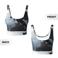 thumbnail image 5 of Lsque Valley Gray Dragon Printed Women'S Sports Bra, Compression, Moisture Wicking, High-Impact Sports Bra For Women,Supportive sports bra-XX-Large, 5 of 9