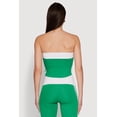 thumbnail image 5 of Womens Varsity Stripe Graphic Print Tube Top, 5 of 5