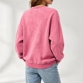 thumbnail image 7 of Gamivast Women's Vintage Wash Sweatshirt Crewneck Casual Long Sleeve Pullover Tops Loose Fit Athletic Activewear Fall Winter Y2K Basic Shirts, 7 of 7
