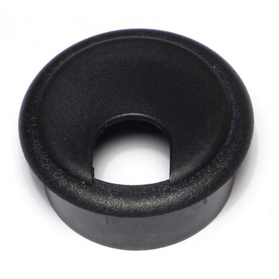 1-3/4" Black Plastic Desk Grommets