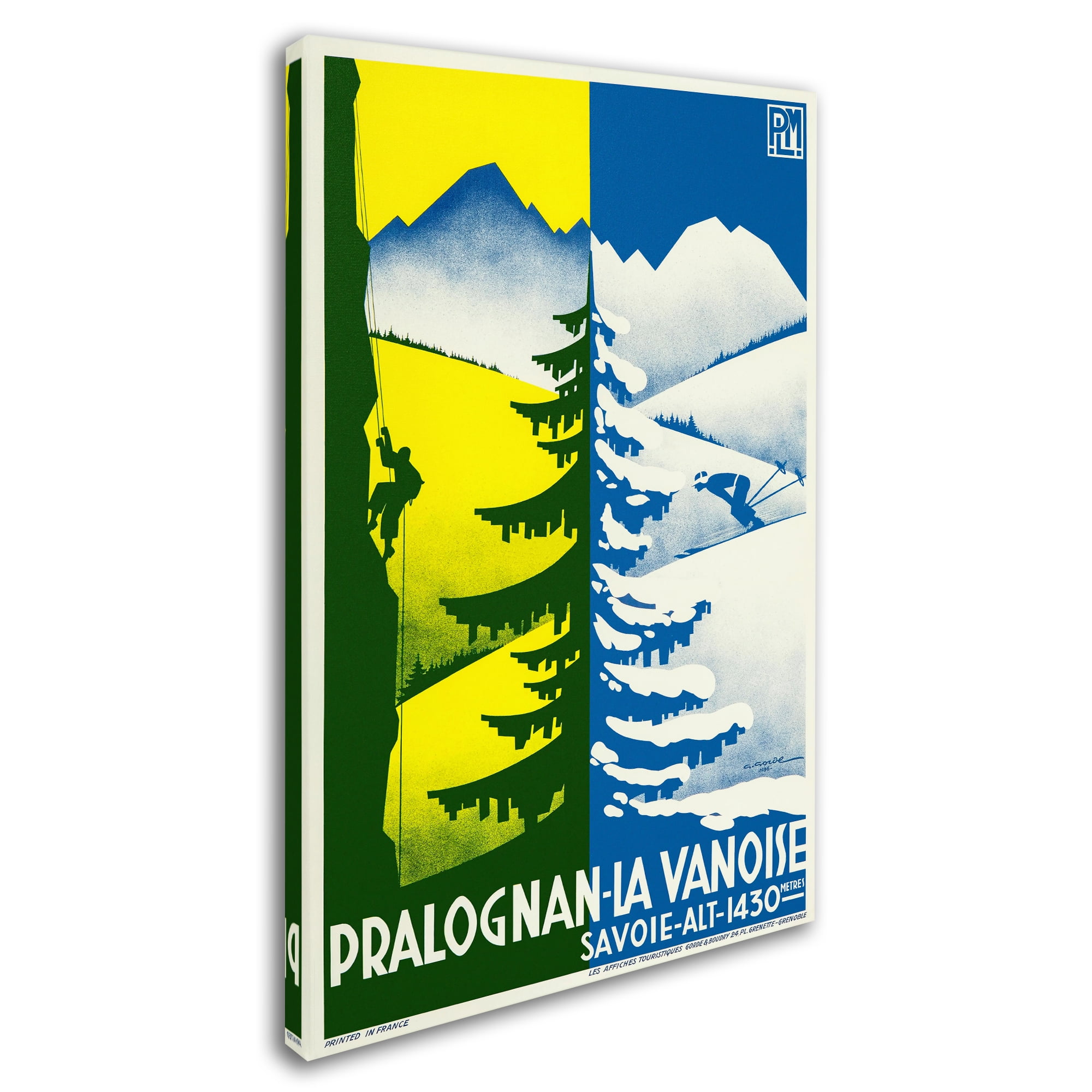 Trademark Fine Art 'Pralognan Ski' Canvas Art by Vintage Apple Collection