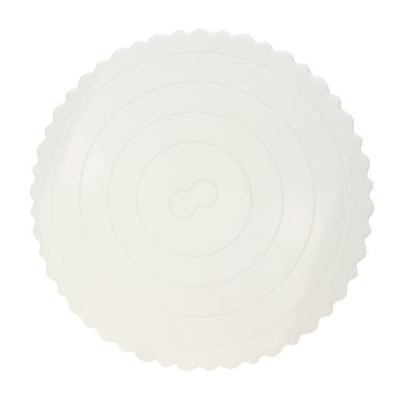 GAXIRE 4pcs Hard Plastic Cake Display Boards Round Non-Stick for Weddings