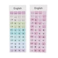 thumbnail image 4 of Pegatinas de Teclado, 2 piezas en inglés Idioma a Prueba de Polvo A Prueba de Agua Material PVC Tecks de CompuTADORA KeyCaps Pegalias Alfabeto, 4 of 7