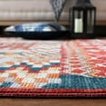 thumbnail image 3 of SAFAVIEH Farmhouse Evonne Southwestern Area Rug, Navy/Red, 6'3" x 6'3" Square, 3 of 5