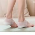 thumbnail image 5 of Women Men New Silicone Heel Cushion 2.0-4.0cm Invisible Invisible Height Socks Inner Height Insoles Hidden Insole Lifting Increase Socks WHITE 2.0CM, 5 of 7