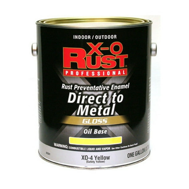 General Paint XO4GL XO Rust Gallon Yellow Gloss Enamel (Case of 2