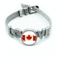 thumbnail image 1 of Comprar bandera y hoja de arce Pulsera pulsera pulsera de cristal amor pulsera ajustable, 1 of 2