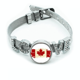 thumbnail image 1 of Comprar bandera y hoja de arce Pulsera pulsera pulsera de cristal amor pulsera ajustable, 1 of 2
