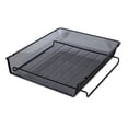 thumbnail image 3 of Deluxe Mesh Stackable Front Load Tray, 1 Section, Letter Size Files, 11.25" X 13" X 2.75", Black | Bundle of 10 Each, 3 of 4