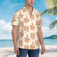 thumbnail image 3 of Fuzoiu Hand Drawn Snake Print Hawaiian Shirt for Men, Summer Beach Casual Short Sleeve Button Down Shirts, Men’s Beach Summer Shirts with Pocket,Small, 3 of 7