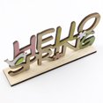 thumbnail image 4 of Miangastore Rabbit Shape Wood Decor Wood Easter Printed Letter Shape Adorn Multi 1Pcs, 4 of 8