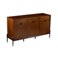 thumbnail image 2 of 54" Brown Contemporary Mid-century 3 Door Accent Cabinet, 2 of 3