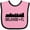 Pink and Black, variant on Inktastic Orlando Florida Skyline City Boys or Girls Baby Bib