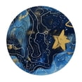 thumbnail image 4 of JEUXUS Tablecloth The Dazzling Stars and Dreamy Night Sky, Polyester Fiber, Multiple Sizes, Machine Washable White, 4 of 8