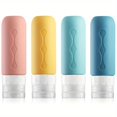 thumbnail image 1 of 4Pc Travel Bottles For Toiletries Tsa Approved Travel Size Containers BPA Free Leak Proof Travel Tubs Refillable Liquid Travel Accessories For Cometic Shampoo And Lotion Soap, 1 of 4