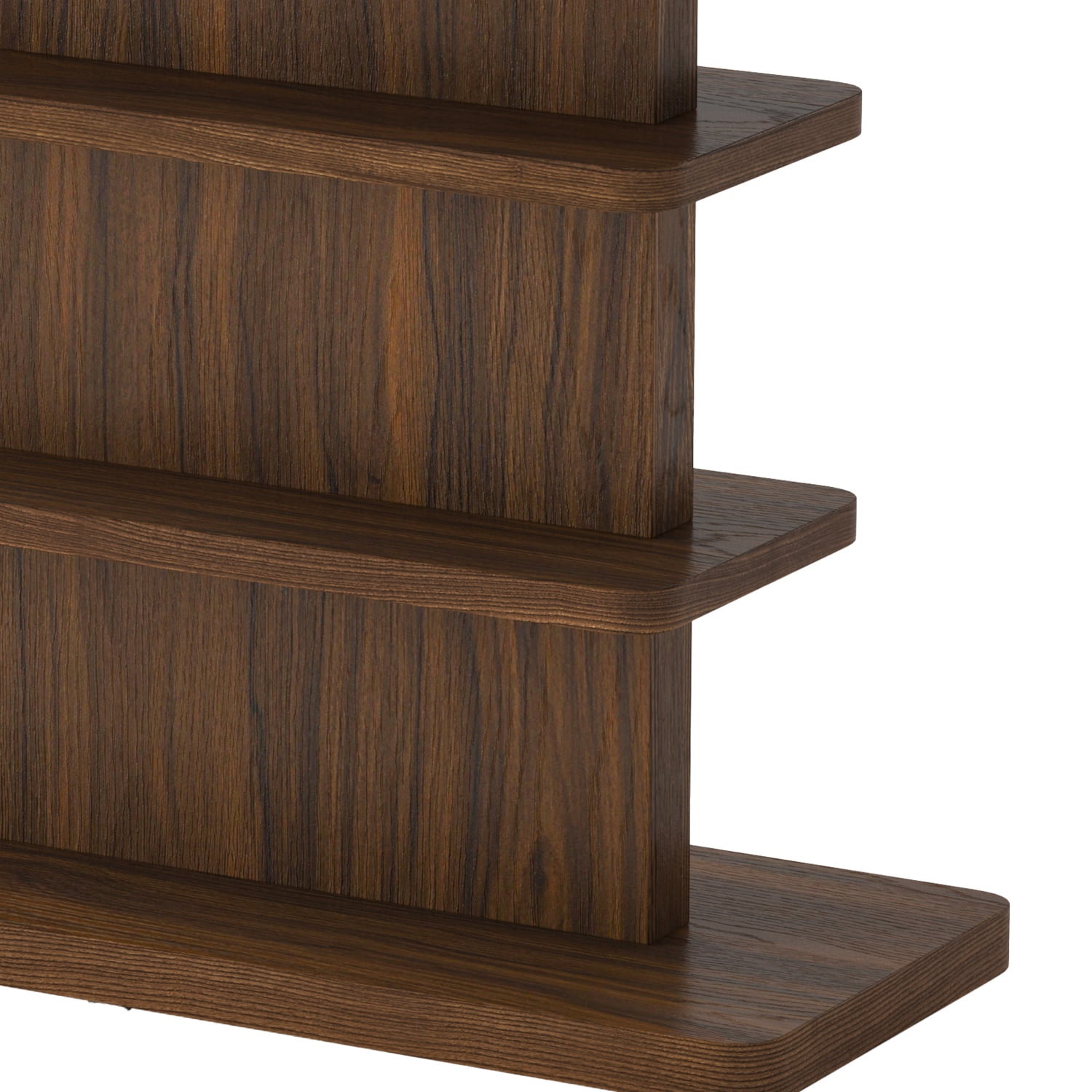 Hommoo 63" Vintage Narrow Console Table with 2-Tier Open Storage Shelves,Stylish Design High Weight Capacity, Suitable for Living Room,Hallway, Walnut