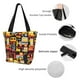thumbnail image 4 of Fotbe Cars Bolsa de Playa con Estampado, Bolsa de Hombro, Bolsa de Mano Espaciosa, Bolsa de Viaje Ligera, Bolsa de Compras Versátil, 4 of 6