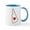 White/Blue Inside, variant on CafePress - B Mugs - 11 oz Ceramic Mug - Novelty Coffee Tea Cup