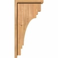 thumbnail image 3 of 7 1/2"W x 12"D x 24"H Pescadero Smooth Corbel w/Backplate, Western Red Cedar, 3 of 9