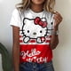 thumbnail image 5 of Camiseta con estampado 3D de Hello Kitty para mujer y niña, de moda, de dibujos animados, estilo Harajuku, cuello redondo, manga corta, unisex, de verano, 3XL, 5 of 5