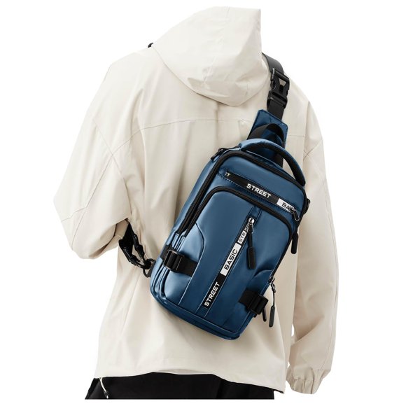 Bandolera SEAFEW, ligera, impermeable, de nailon, azul