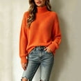 thumbnail image 2 of Sweater for Women Loose High Neck Long Sleeve Knitted Pullover Top Winter Fashion Casual Comfortable Wear Sweaters, 2 of 5