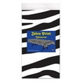 thumbnail image 3 of Beistle Plastic Disposable Rectangular Zebra Print Table Cover Bachelorette Birthday Party Supplies and Tableware, 54"x108", Black, White, 3 of 4
