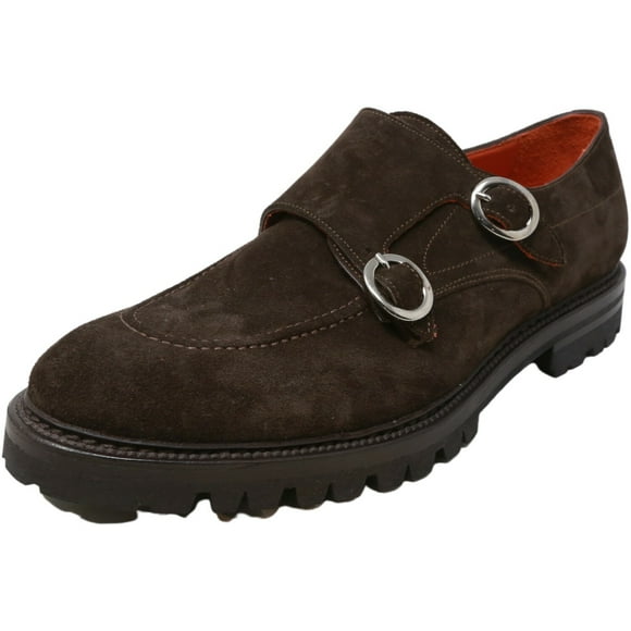 Andrea Ventura Firenze Men's Skyfall - 2Monks Moro Ankle-High Leather Slip-On Shoes 10.5 M