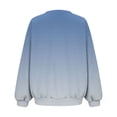 thumbnail image 4 of Besolor Chandail en Molleton Tricoté pour Femmes Mode Automne Col Rond Dégradé Chandail Chemises Manches Longues, 4 of 7