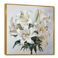 thumbnail image 2 of Designart "Ballet Of Lily Blossoms" Lilies Floater Framed Wall Art Living Room, 2 of 5