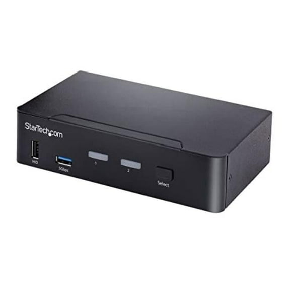 USB C KVM Switch, 2 Port DisplayPort KVM with 4K 60Hz UHD HDR Video