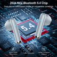thumbnail image 3 of Auriculares inalámbricos QXQ Bluetooth 5.4 con micrófono ENC 30H Android/iOS, 3 of 7